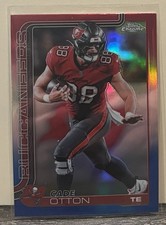 2025 Topps Chrome - Cade Otton Red White Blue Refractor #284 Buccaneers