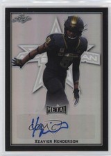 2020 Leaf Metal US Army All-American Bowl Black 2/7 Xzavier Henderson Auto 3hd