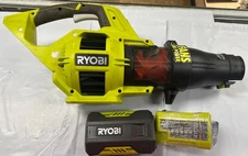 Ryobi RY40480 Black/Green Cordless Leaf Blower, With Battery And Charger Read