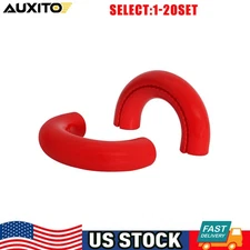 Red D-Ring Tow Hook Covers for Ford F150 2004-2024 and Bronco 2021-2024 US 2-20X