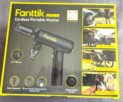 #ad Fanttik K200 Flip Cordless Portable Washer 5 in 1 Nozzle OEM New Sealed Box $64.85