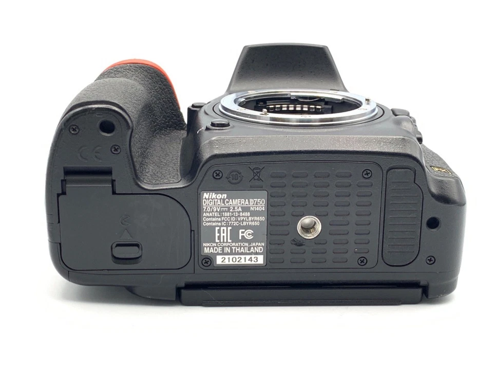 Cuerpo de cámara réflex digital de lente única Nikon D750 24,3 MP -EXC- 4834 Foto 3 de 3
