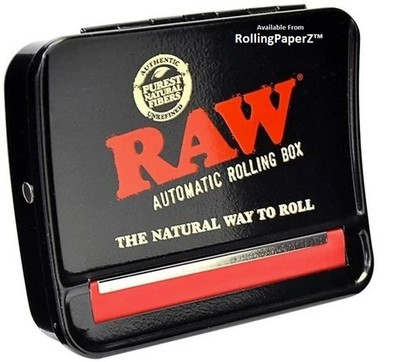 RAW Metal Adjustable Auto-Rolling Box 70mm - Works with 70mm SINGLE WIDE PAPERS
