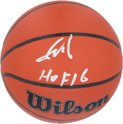 Yao Ming Rockets Signed Wilson Authentic Series Indoor/Outdoor Basketball w/Insc