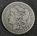1892 CC $1 Morgan Silver Dollar Coin