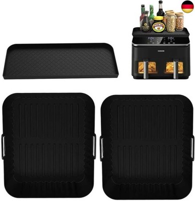 2 PCS Silikonform Heißluftfritteuse, COSORI Heißluftfritteuse 2 Kammern A
