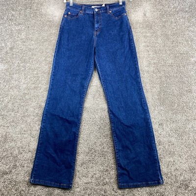 Levi's 512 Perfectly Slimming Jeans Women's 10M Blue Mid Rise 5-Pocket Zip Fly