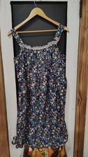womans blue floral lightweight midi dress size Large