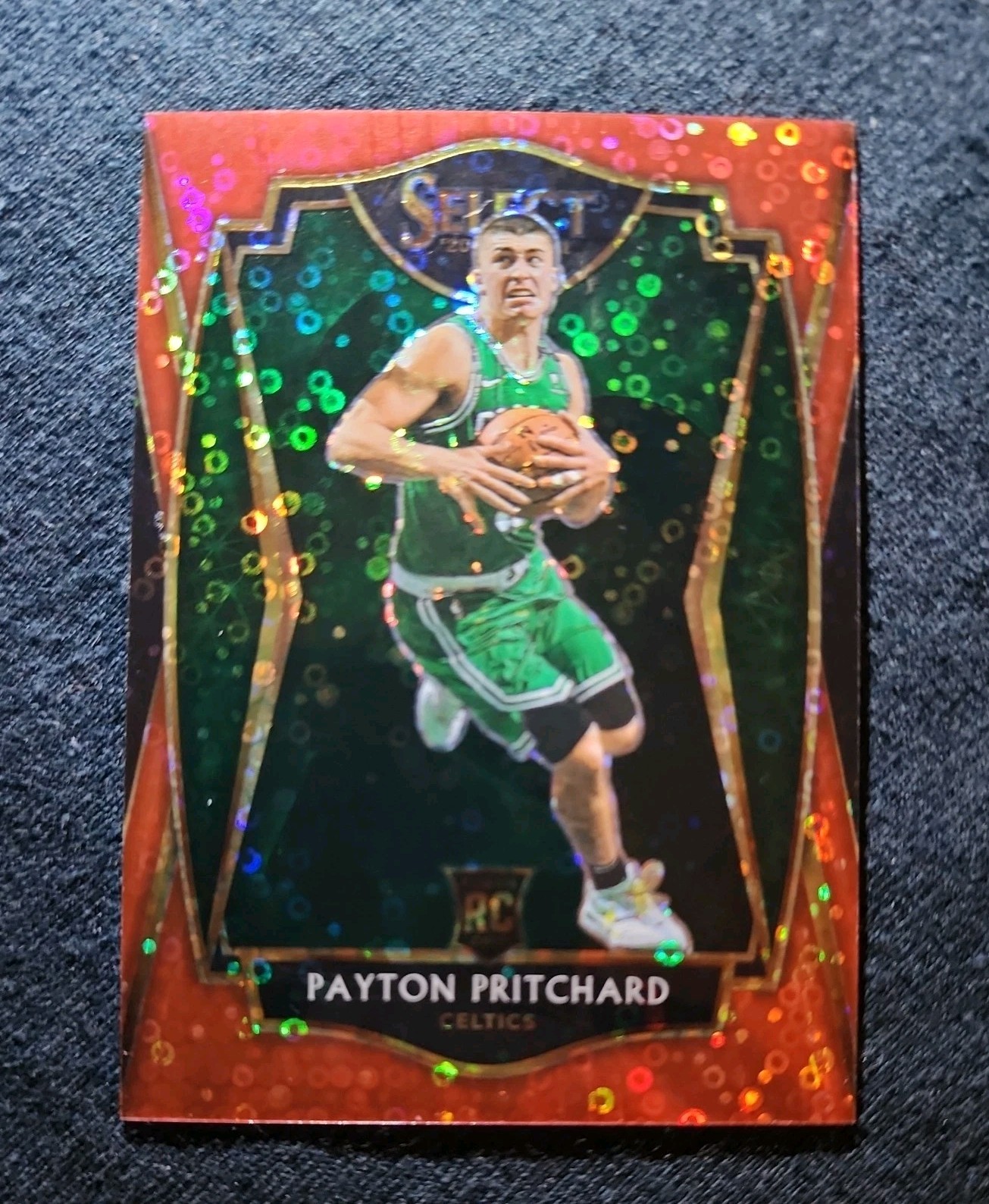 2020-21 Panini Select Premier Payton Pritchard  Red Disco Fastbreak /49