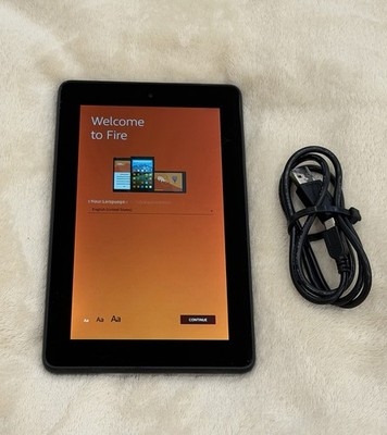 Amazon Kindle Fire 5th Gen Wi-Fi 8GB SV98LN Black Factory Reset