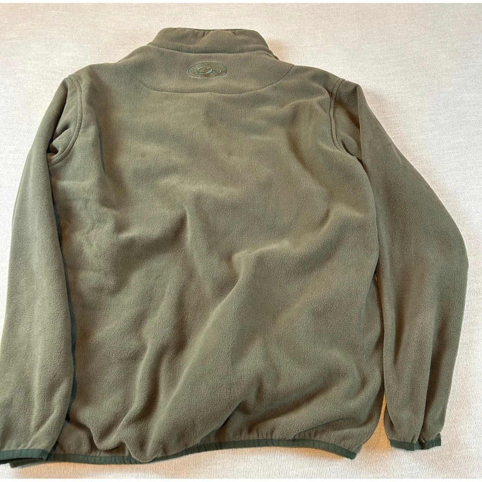 Drake водоплавающих птиц флис пуловер куртка мужская XL зеленый Snap шеи охоты - Изображение 3 из 4