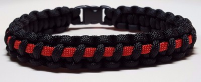 Thin Red Line Firefighter Punisher Skull /& USA Flag Handmade Paracord Bracelet