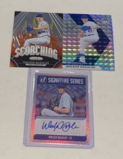 Walker Buehler Signature Series Signed Rookie/ Scorching Prizm & Mosaic (3) Lot!