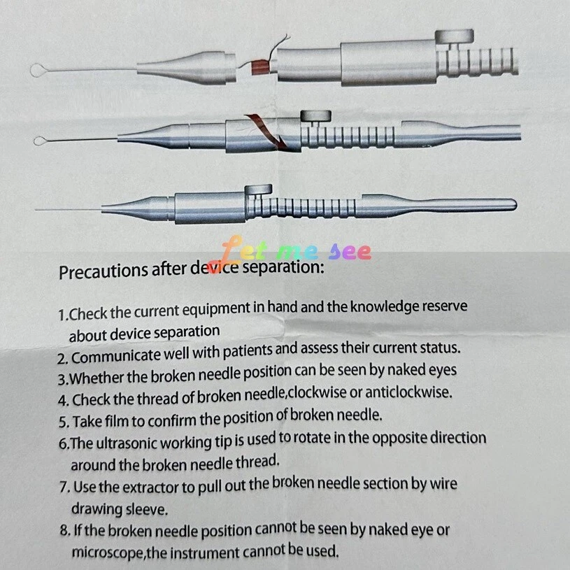 Kit de 6 piezas extractor de archivos de conducto radicular dental sistema de eliminación de archivos rotos Endo + cable Foto 2 de 4