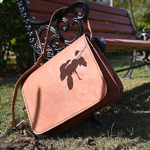 Bag Leather Satchel Shoulder Best Quality Men's Laptop Crossbody Messenger 15''