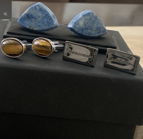 Dolge&Gabana, Hugo Boss Lot Of 3 Sets Of Cufflinks