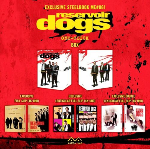 Reservoir Dogs One Click Steelbook: 4K, Blu Ray Sealed New Mint Manta Lab - Imagen 2 de 10