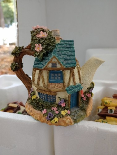 Lenox Tea Garden Cottages 1996 Set Of 11 Pristine Condition Retired RARE - Picture 9 of 16