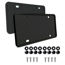 Car USA License Plate Frame Cover Front Rear Holder Mounting Protection Decor