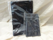 David Yurman Small Divided Jewelry Storage Bag / Pouch Cleaning Cloth Black