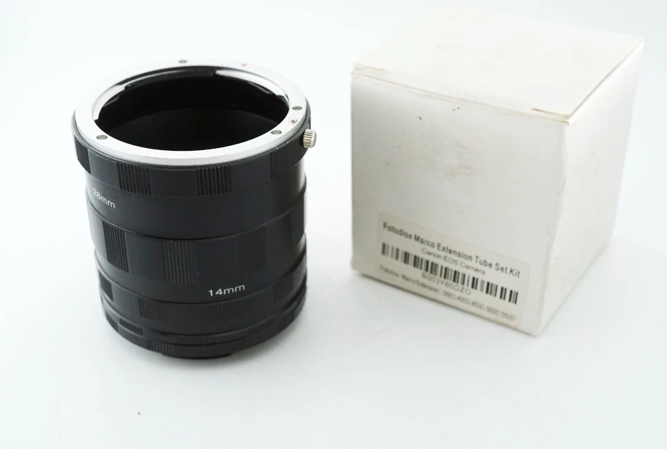 Kit de tubo/anillo de extensión macro FotoDiox para cámara Canon EOS EF Mount DSLR y SLR. Foto 2 de 4