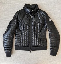 Moncler Women's Black Faisan Jacket Puffer Down Size 1 Small