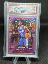 Terance Mann 2019-20 Pink Fast Break Prizm #296 Clippers RC #23/50 PSA 9🔥