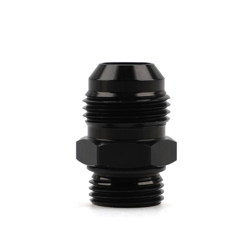 ORB-8 O-ring Boss AN8 8AN to AN10 10AN Male Adapter Fitting in Black Aluminum - Foto 1 di 7