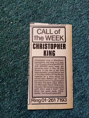 Sa63 Ephemera 1980s football article Christopher King Blackburn 