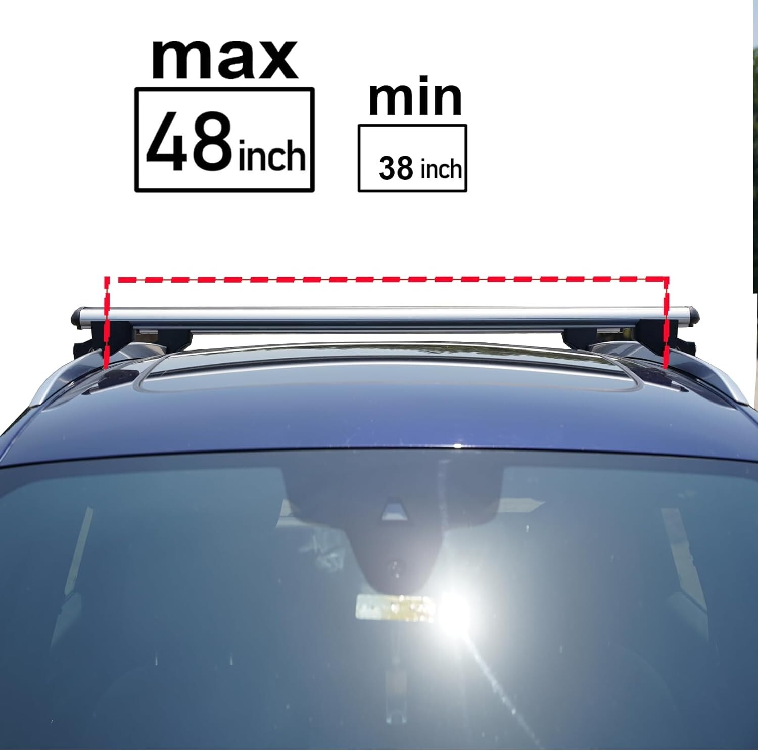 Roof Racks Cross Bars Black Aluminum For Mazda CX 5 2018 Onwards