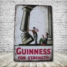 Guinness Beer Vintage Style Tin Metal Bar Sign Poster Man Cave Collectible New