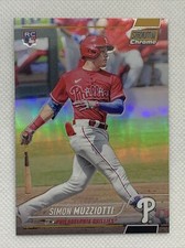 2022 Topps Stadium Club Chrome Simon Muzziotti GOLD #8/50 RC Rookie Phillies