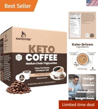 Original High-Performance Keto Coffee Pods - 16 Count, MCT & Grass-Fed Butter