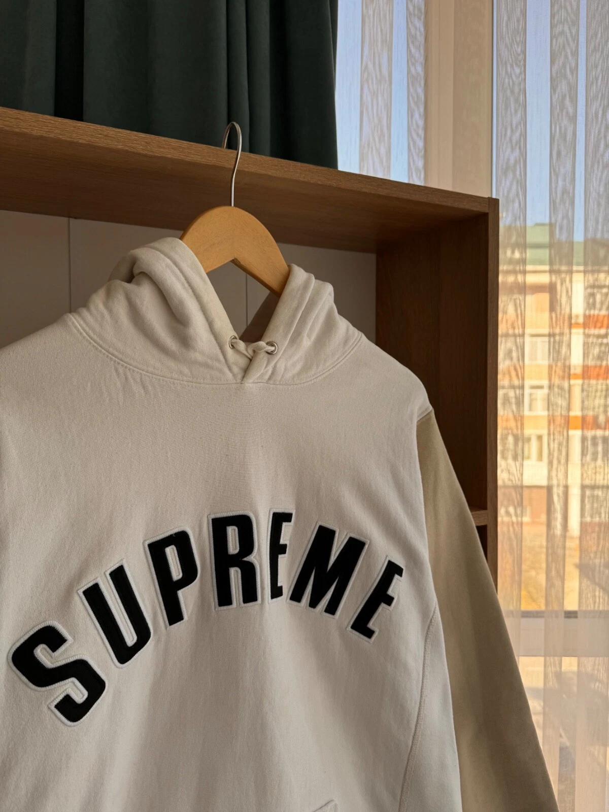 Felpa con cappuccio pesante vintage Supreme Arc logo skateboard