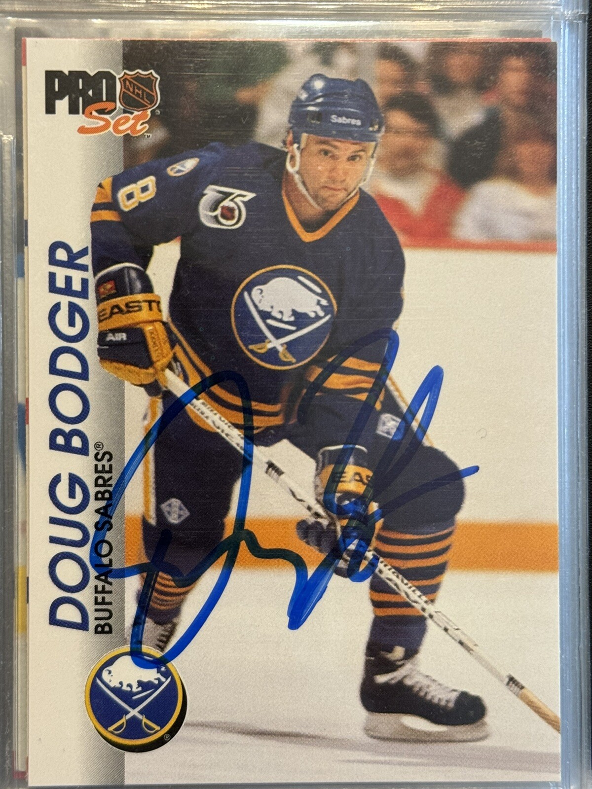 Doug Bodger Buffalo Sabres 1992 Pro Set NHL Autographed Hockey Card | eBay