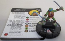 LEONARDO 030 Teenage Mutant Ninja Turtles 4 Unplugged IV HeroClix Super Rare
