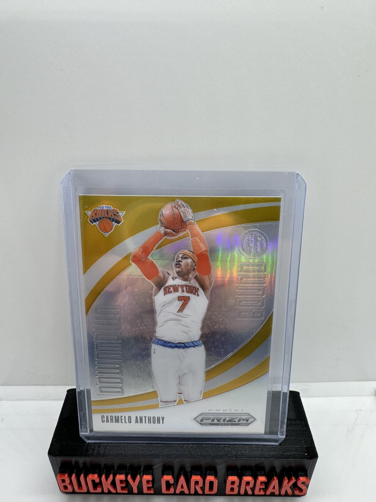 2023-24 Panini Prizm Deca Carmelo Anthony Gold Downtown Bound 1/10 SSP 🔥🔥