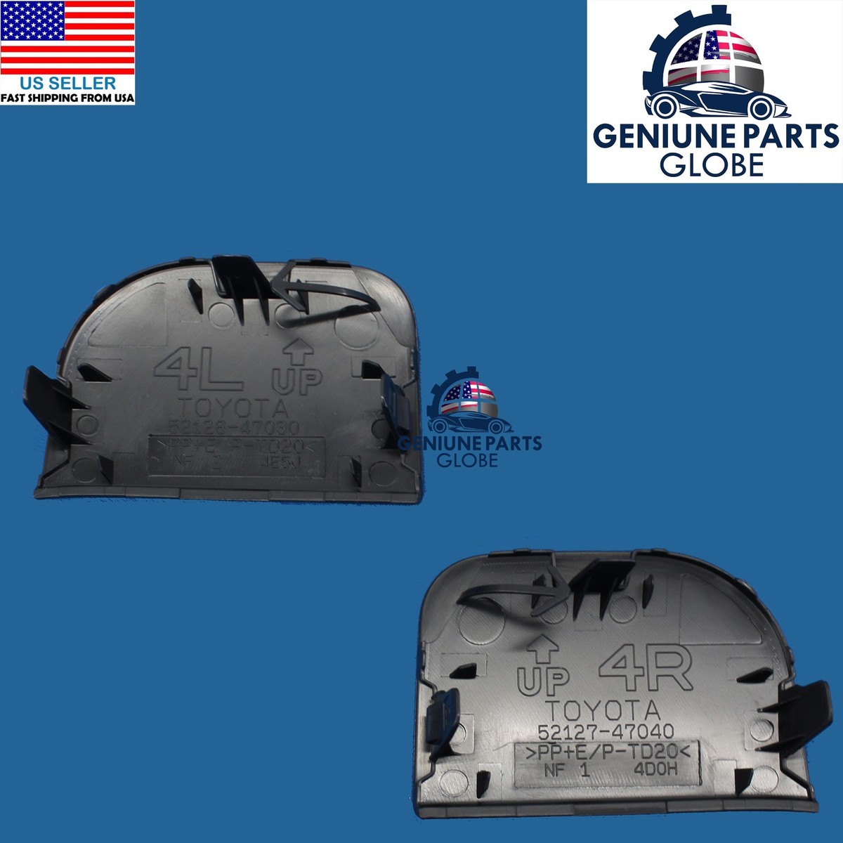 GENUINE OEM TOYOTA 2012-2015 PRIUS RIGHT & LEFT FRONT BUMPER TOW