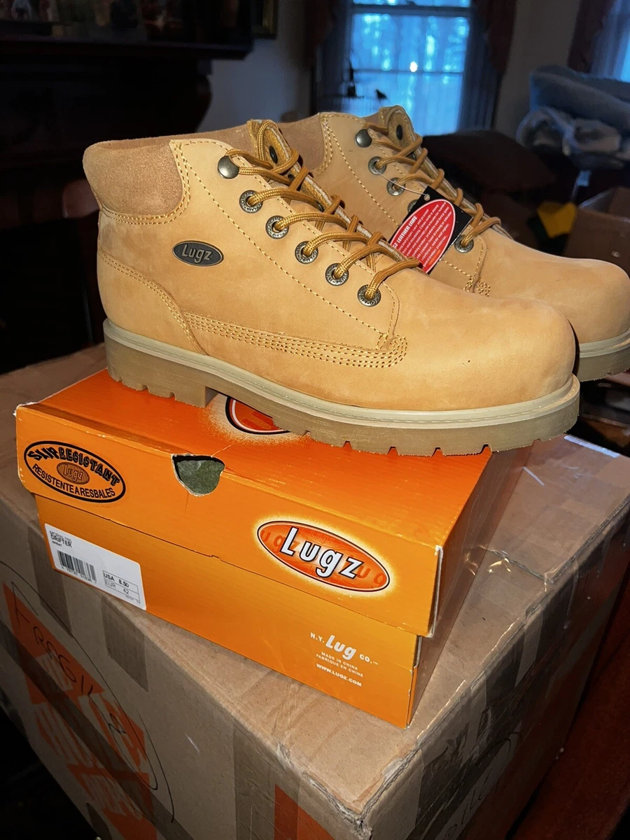 Lugz Drifter MDRIFN 750 Wheat color Mens Brown Synthetic Lace Up Boots 8.5
