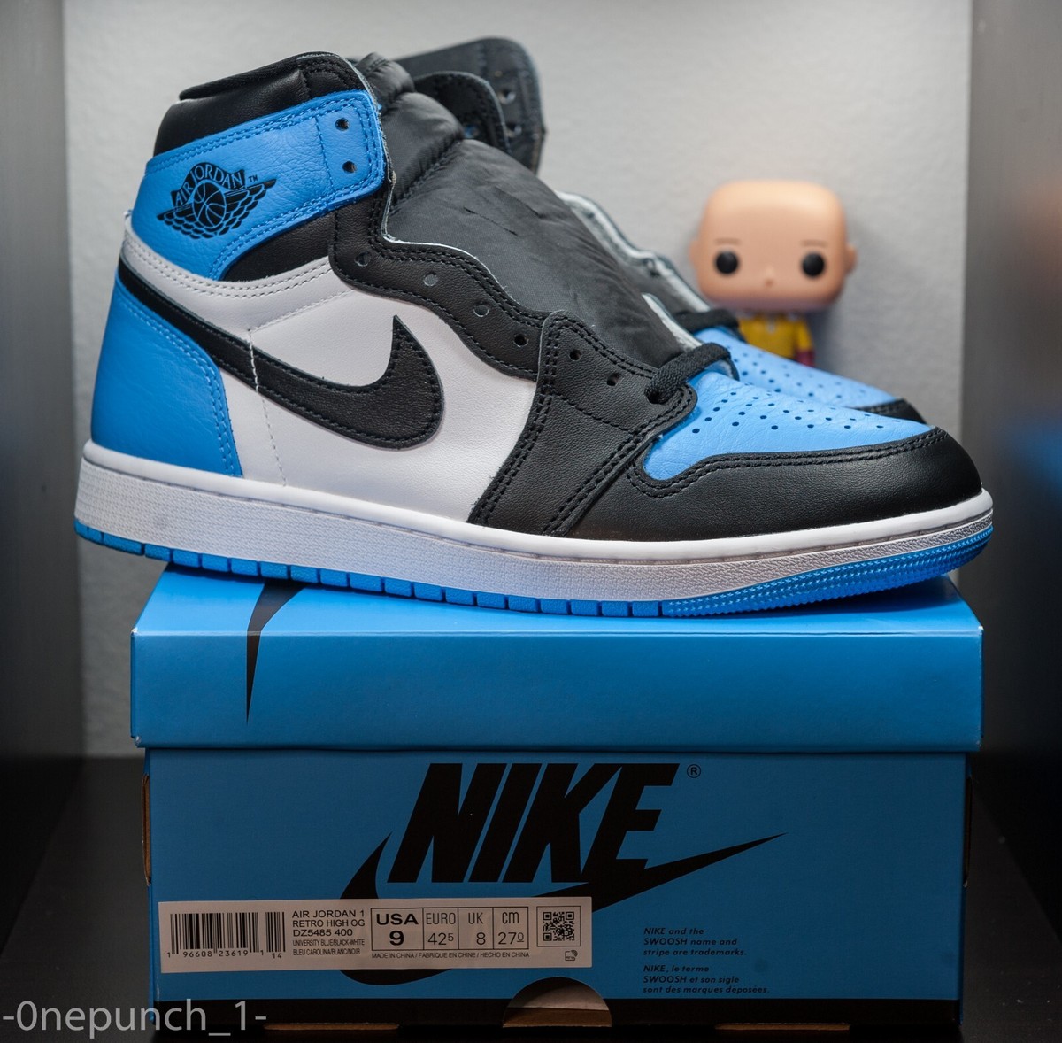 DS Nike Air Jordan 1 High OG UNC Toe 9 chicago off-white bred SB