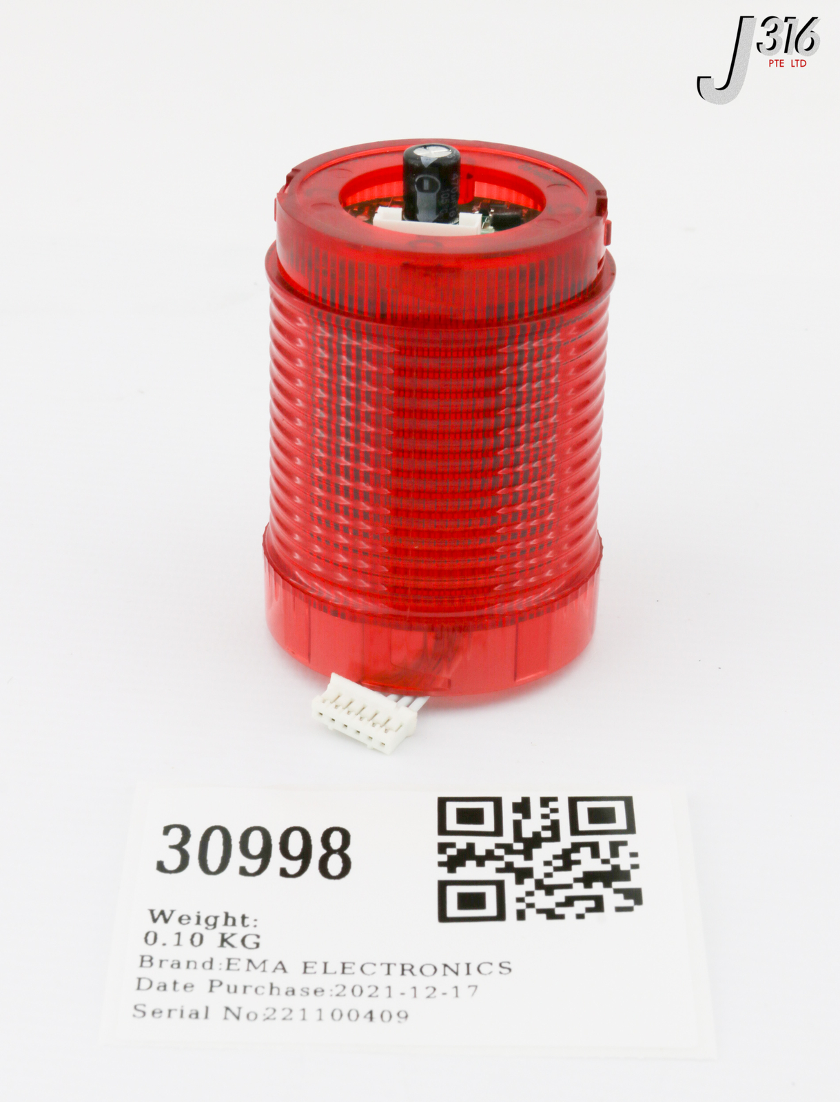 30998 EMA ELECTRONICS LIGHT ELEMENT, RED, CONTINUOUS (NEW) 0550R24L