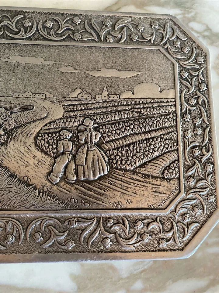 Molino de viento decorativo para granjero holandés trivet de aluminio almohadilla caliente Foto 3 de 4