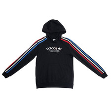 Adidas Originals Kids Boys Medium Adicolor Pullover Hoodie Sweatshirt Tricolor