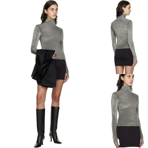 Ron Herman - ロンハーマン　Auralee Giza Rib Turtle Neck Top AURALEE x Ron Herman GIZA RIB TURTLENECK TOP Rib Knit 1 Pink Beige