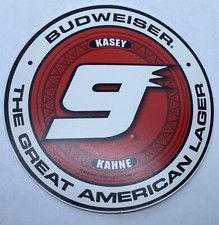 Kasey Kahne 9 Budweiser Racing Nascar Cup Series 4 Inch Round Decal Sticker Kasey Kahne 9 Budweiser Racing Nascar Cup Series 4 Inch Round Decal Sticker