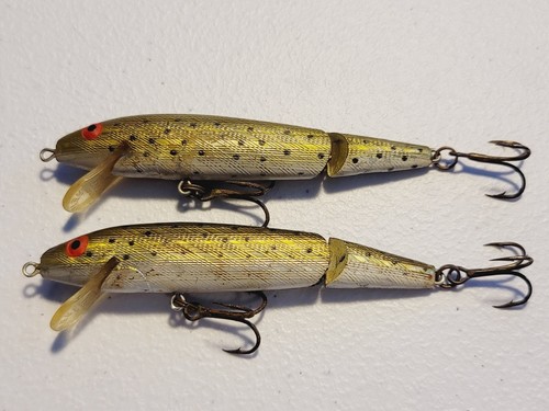 Leurre De Pêche Vintage Rebel Deep Minnow Poonbill - Chrome Bleu, Avec Cliquetis - Neuf Dans Son Emballage D'origine