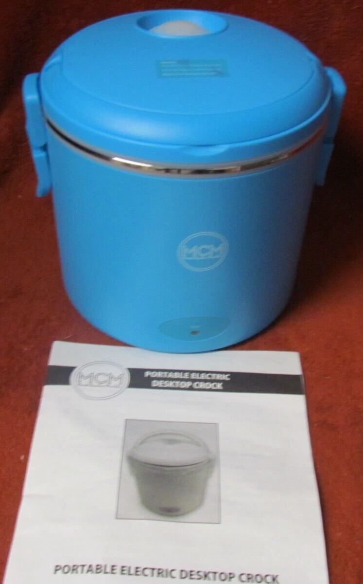 MCM Mark Charles Minilli Portable Electric Desktop Crock Cooker with Insert NEW