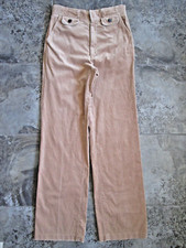 Vintage Rose Pants 9/10 28x32 Corduroy Brown Wide Straight Leg High Waist Womens