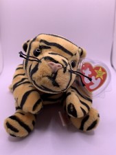 TY Beanie Baby - STRIPES the Tiger 8.5 inch - MWMT's Stuffed Animal Toy