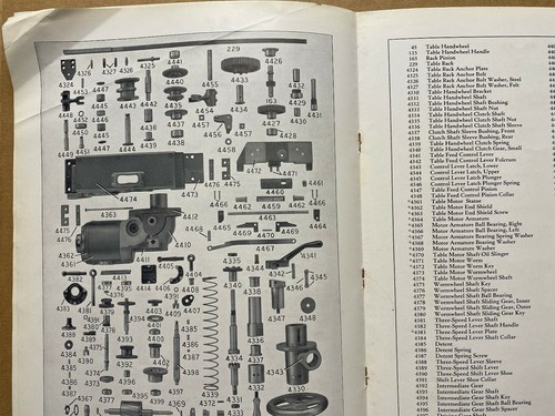Original Repair Parts Catalog Manual ~ Brown Sharpe No. 5 Plain Grinding Machine - Picture 4 of 4